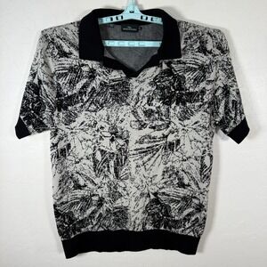 Rodd & Gunn Polo Shirt Mens XL Blue Knit Sweater Short Sleeve Casual Stretch